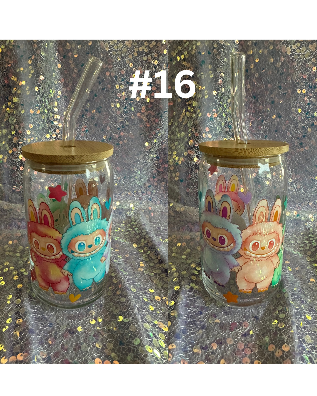 Labubu / Sonny Angel 16oz glass