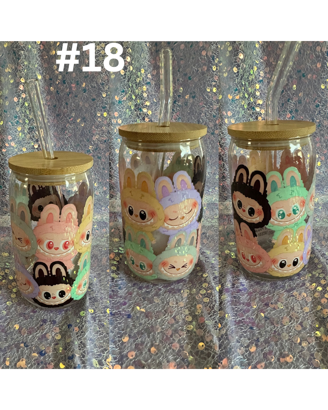 Labubu / Sonny Angel 16oz glass