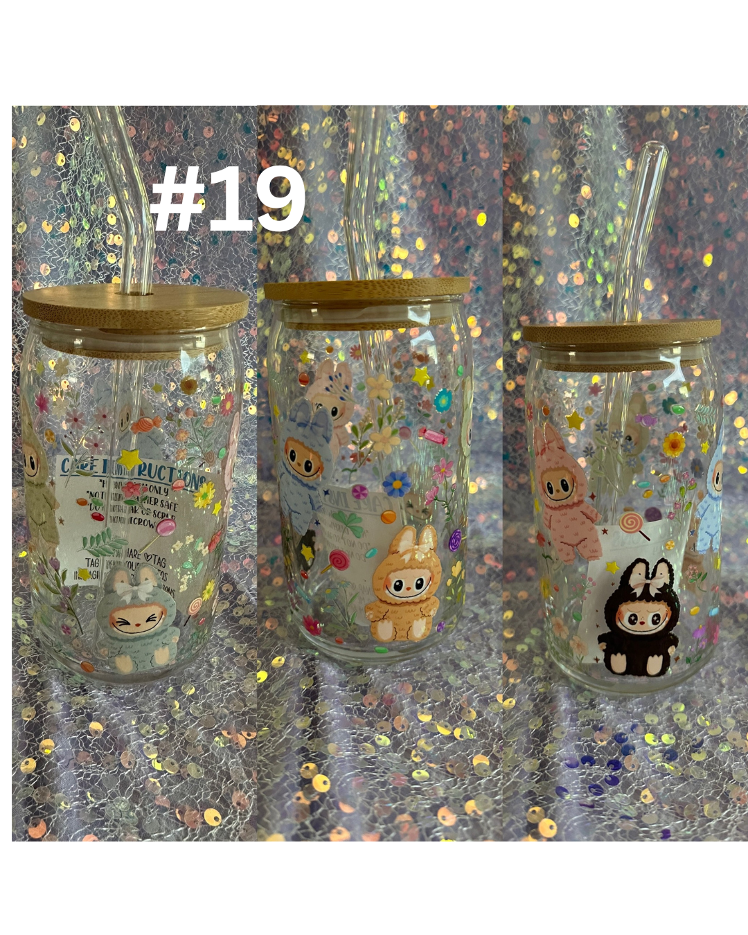 Labubu / Sonny Angel 16oz glass