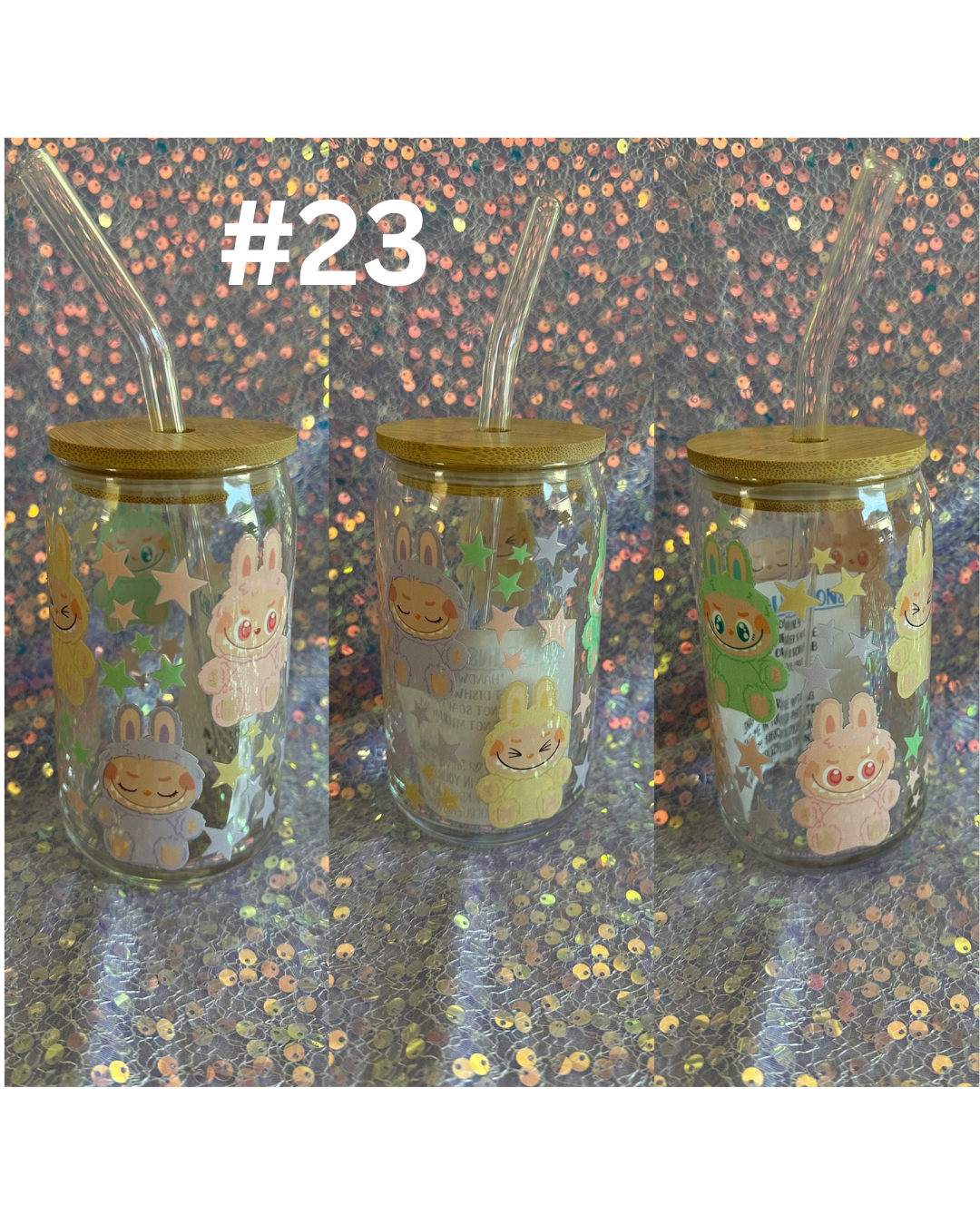 Labubu / Sonny Angel 16oz glass