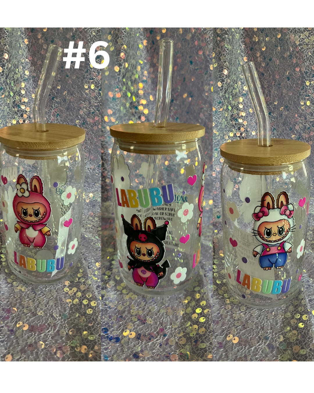 Labubu / Sonny Angel 16oz glass