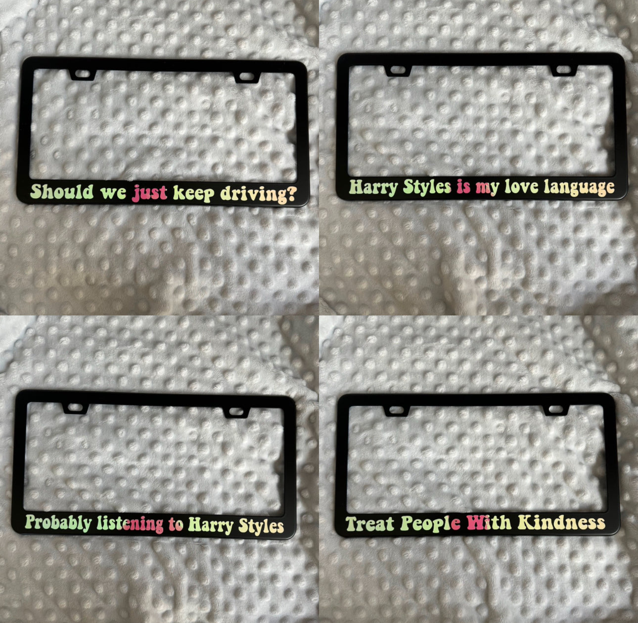 HS license plate frames