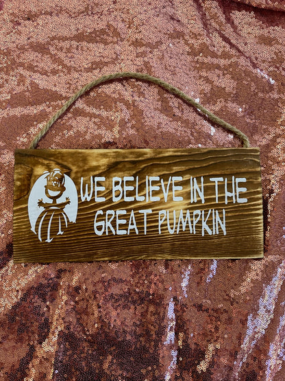 Great Pumpkin Sign