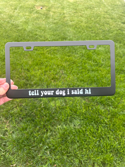 Custom License Plate Frames